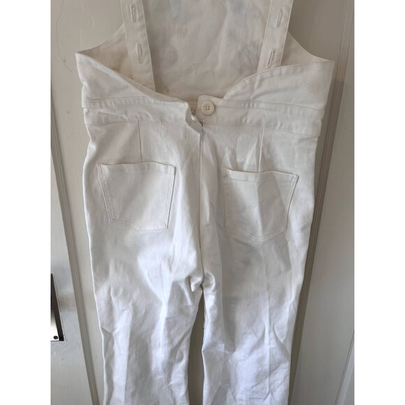 Fillyboo At the Heart Of It Embroidered Jumpsuit Overalls White Floral Size M - Picture 3 of 10